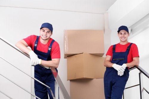 Removal team loading household items during a UK move