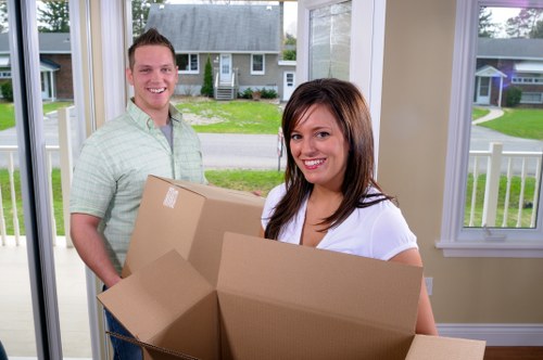 Removal team preparing belongings for a smooth house move