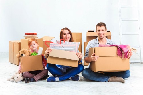 Commercial moving team packing retail equipment in Stpauls