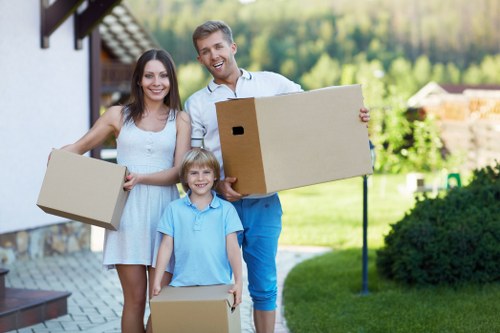 Example removal job showing furniture and boxes for a flat or house move