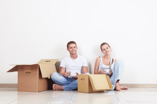 House removalists in Stpauls unloading furniture and setting up items in a new home