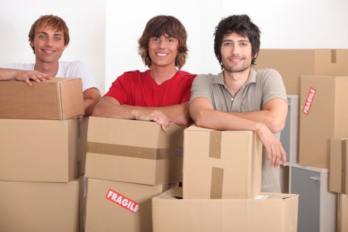 Furniture and boxes loaded for student removals in Stpauls