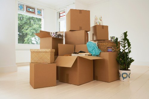 Careful packing materials and labeled boxes for a Stpauls relocation